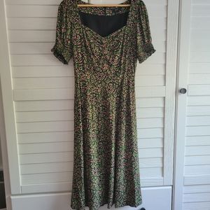 J.Crew floral midi dress